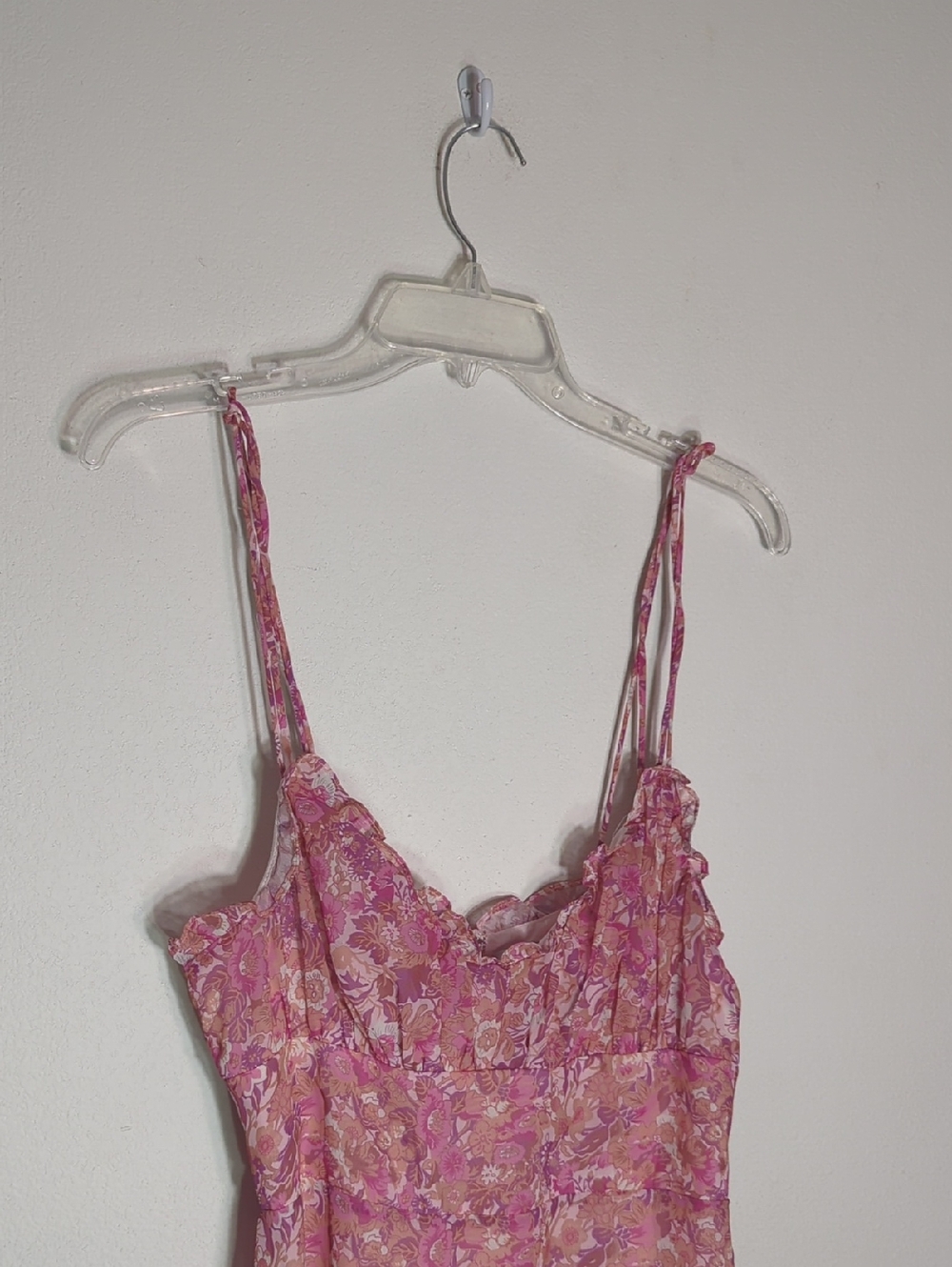 Hello Molly Womens Kaitlyn Midi Dress Coquette Milkmaid Fairy Cottagecore Size 8 - Picture 3 of 16